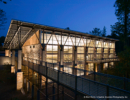 The 4-H Environmental Science Education Center features meeting rooms with scenic views.