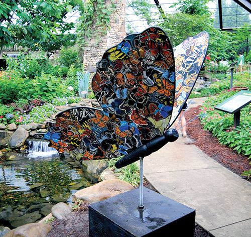 Artists design butterfly sculptures for the Butterfly House in Huntsville.