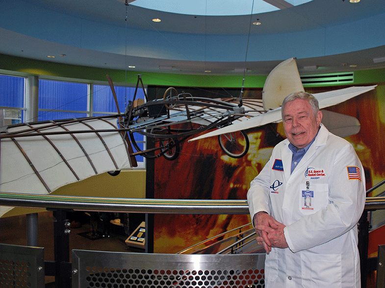 T. Gary Wick, the great-grandson of aviation pioneer William Lafayette Quick, continued the family tradition by working with NASA 50 years later. Photo by Marilyn Jones