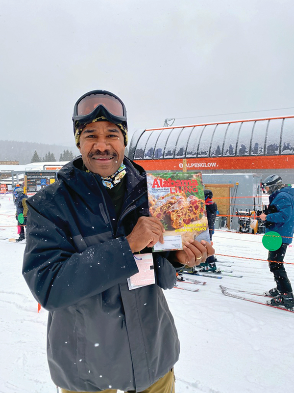 Rufus Mitchell of Pittsview took his magazine along on a recent ski trip to the Eldora Ski Resort in Nederland, Colorado, just north of Boulder. He’s a member of Tallapoosa River Electric Cooperative.