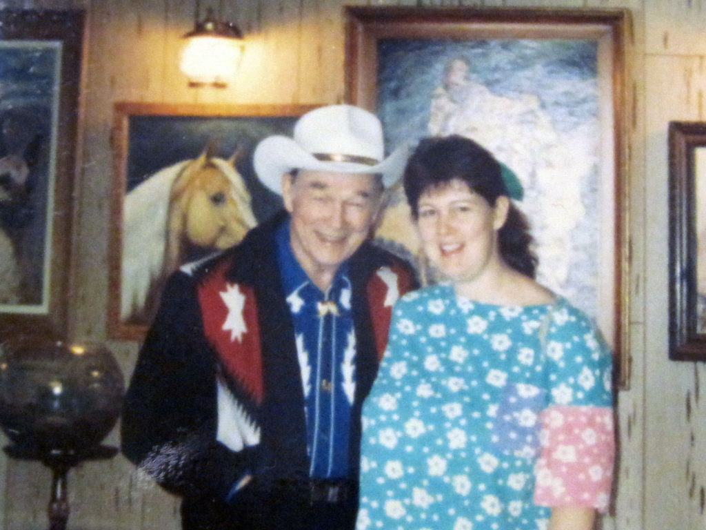 I met Roy Rogers at the Roy Rogers and Dale Evans Museum in Victorville, California, 1992. SUBMITTED by Amy Mosley, Loxley.