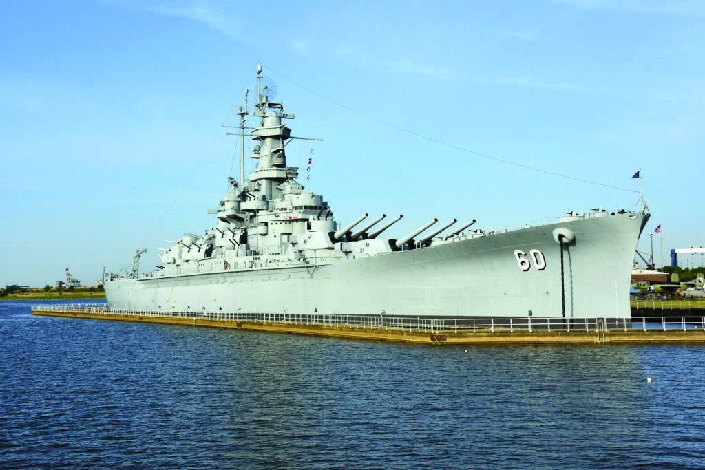 The USS Battleship Alabama assisted the Soviets in the Arctic Northern Convoys in World War II. It’s now the centerpiece of Battleship Memorial Park in Mobile. Photo by Emmett Burnett