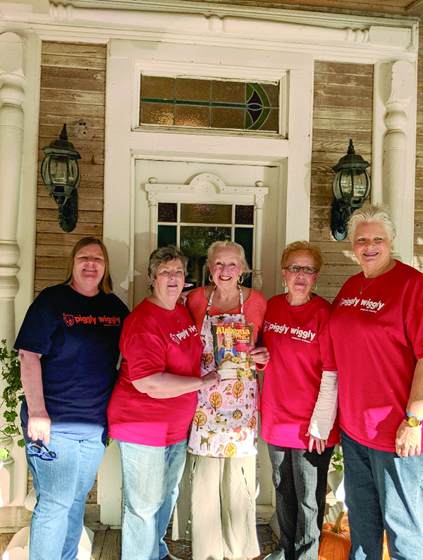 Four friends recently had breakfast at the Cottle House with Facebook star and cook Brenda Gantt. From left, Sally Perrin, Ellen Phillips, Brenda Gantt, Wanda Whitehead and Lisa Woodruff. The friends are from Alexander City, and are members of  Tallapoosa River Electric Cooperative.